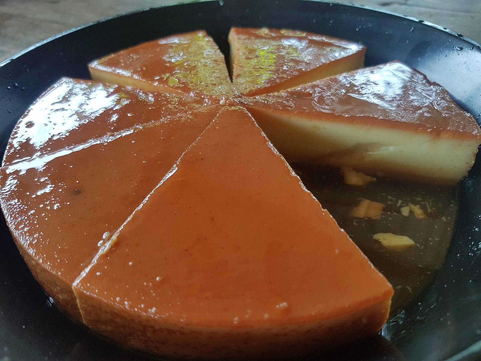 Leche Flan, plated